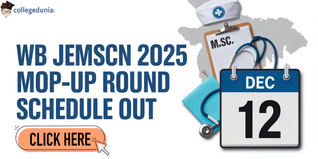 WB JEMScN 2025 Mop-Up Round Schedule Out; Seat Allotment on December 12
